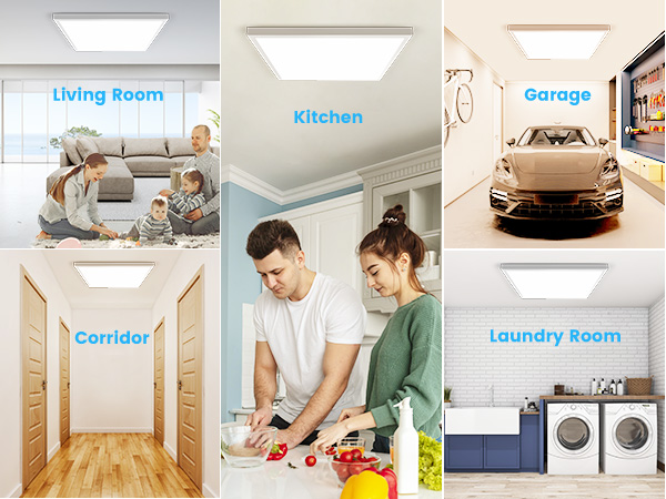 Franjulia 6 Pack 2x2 LED Flat Panel Light Surface Mount- 50W
