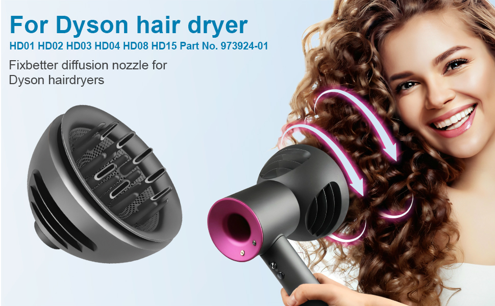  Fixbetter Upgrade diffuser voor Dyson föhn