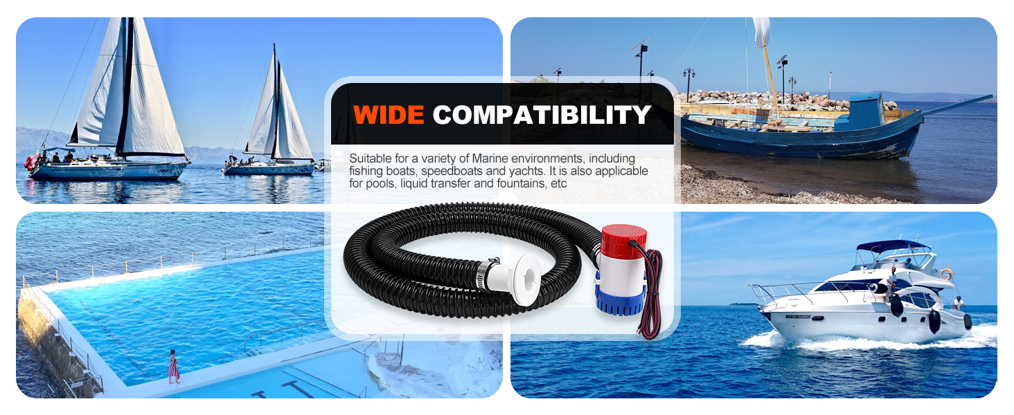 Suitable for a variety of Marine environments, including fishing boats, speedboats and yachts.