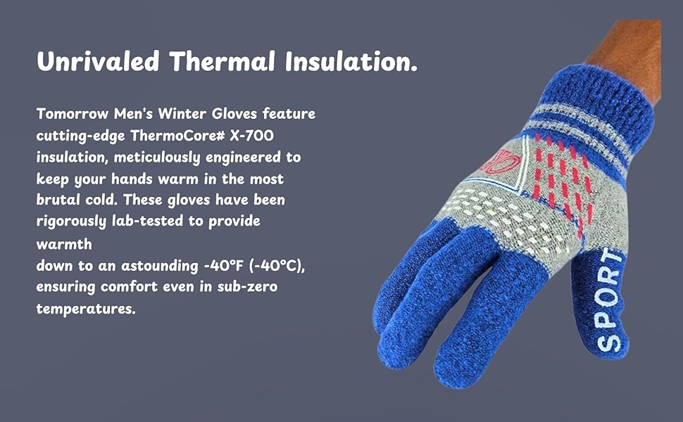 Winter Gloves for Work and Outdoor Wind Resistant Gloves for Men Men’s Thermal