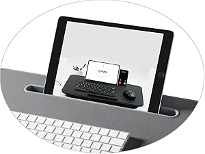 Media Slot for tablet and Phone on lapdesk desktop