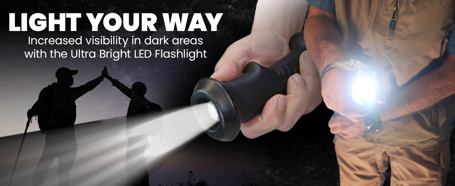 Light your way with the ultra bright flashlight