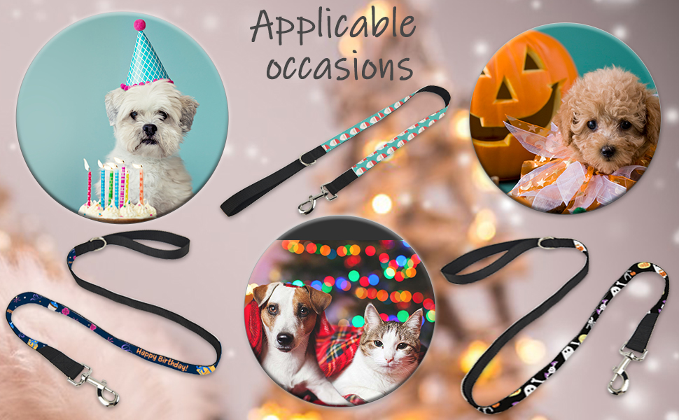 WindMage 5 Packs Custom Sublimation Dog Leash Blank Plain