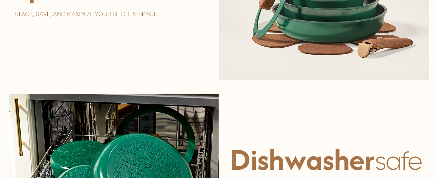 ots and Pans Set, Nonstick Cookware Set Detachable Handle