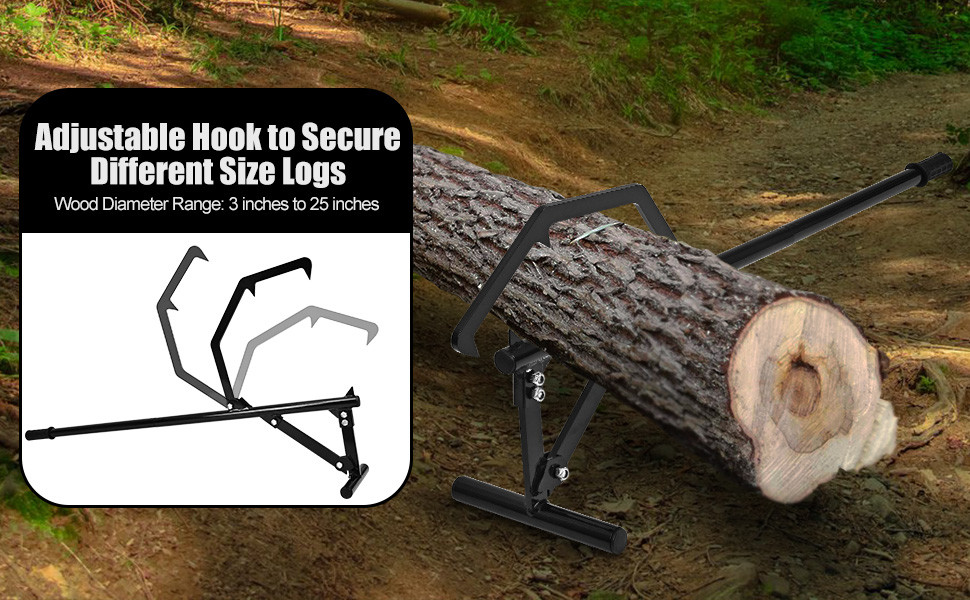 TIRYIUOU Timberjack Log Lifter Heavy Duty Adjustable