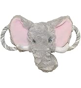 Jolly Pets Jolly Tug-a-Mal Elephant Tug/Squeak Toy, Medium