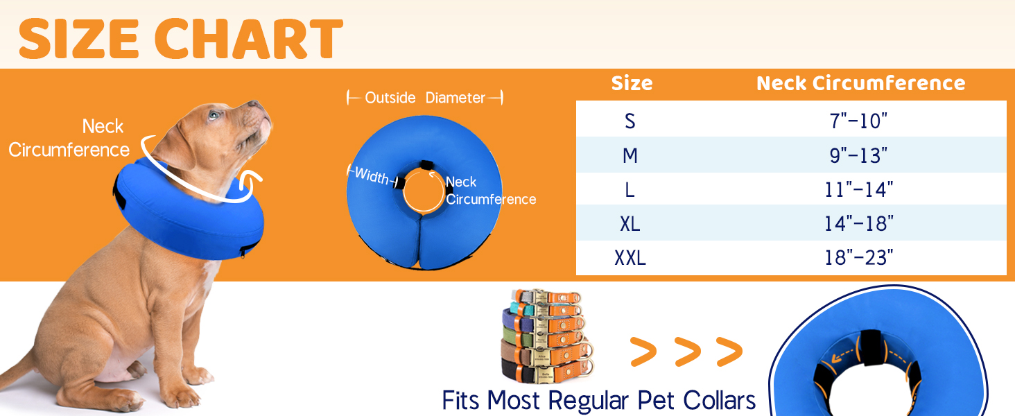 Supet Inflatable Dog Cone Collar Alternative After Surgery