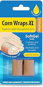 corn wraps, soft gel 