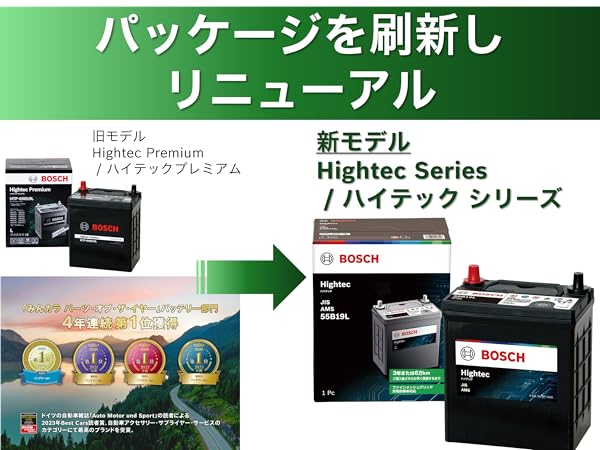 BOSCH Hightec EFBバッテリー N-75/75B24L