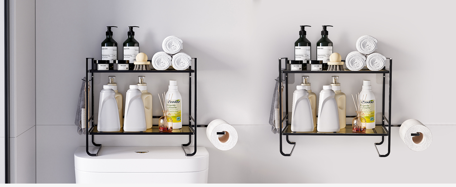 GAOKASE Over The Toilet Storage, 2Tier Over Toilet