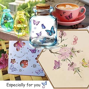 Bottle Cup Card Painting Decor