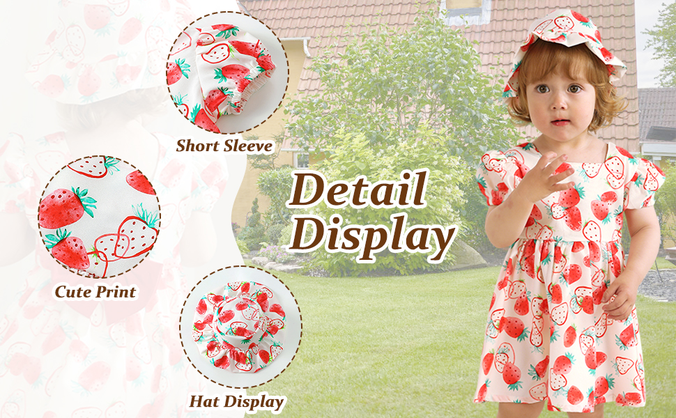 Toddler Baby Girl Dresses Summer Clothes Boho Short Sleeve... Toddler Dresses