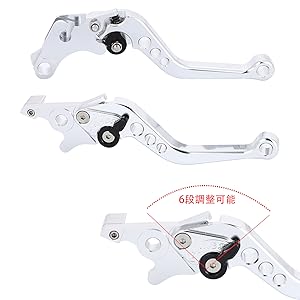 レチノール5本セット Amazon.co.jp: (nakira) 6段階調節付 レバーセット ホンダ 汎用