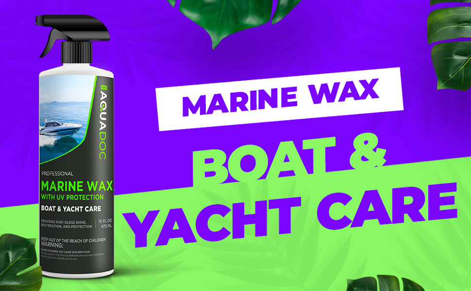 AquaDoc Marine Polish Boat Wax Premium Marine Wax for