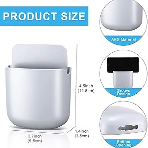 Wall Mobile Holder (4 Pis) 4 Toothbrush, Toothpase Or More Bathroom Products Stand