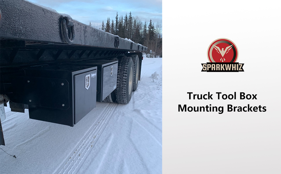 SPARKWHIZ Truck Tool Box Mounting Kit, Truck Underbody Tool Boxes Mounting Brackets