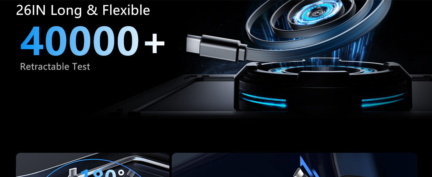 4 in 1 Retractable Car Charger