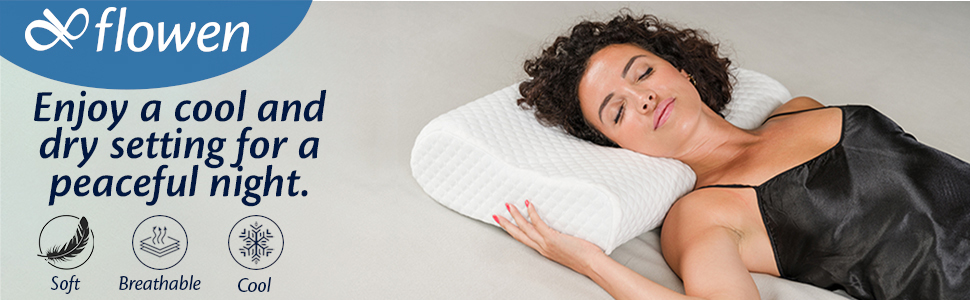 Cervical Pillow for Neck and Shoulder Pain Relief Memory Foam OrthopediC Ergonomic Adjustable Height