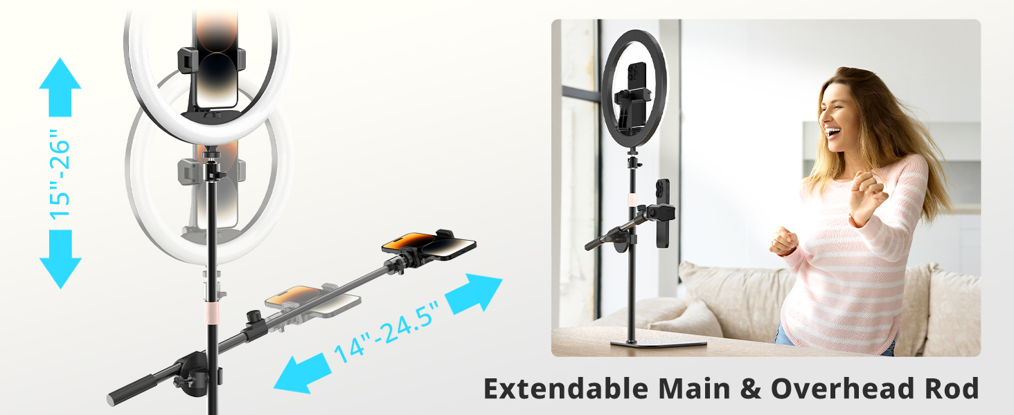 phone tripod with light