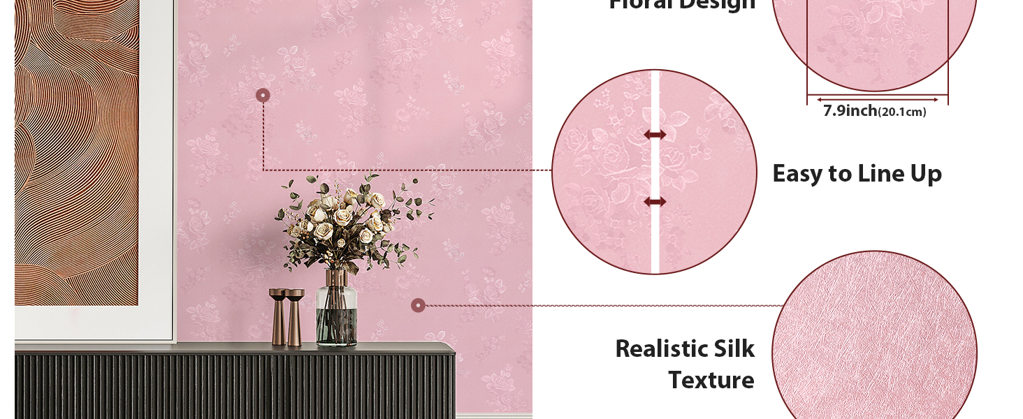 living room wallpaper pink textured wallpaper