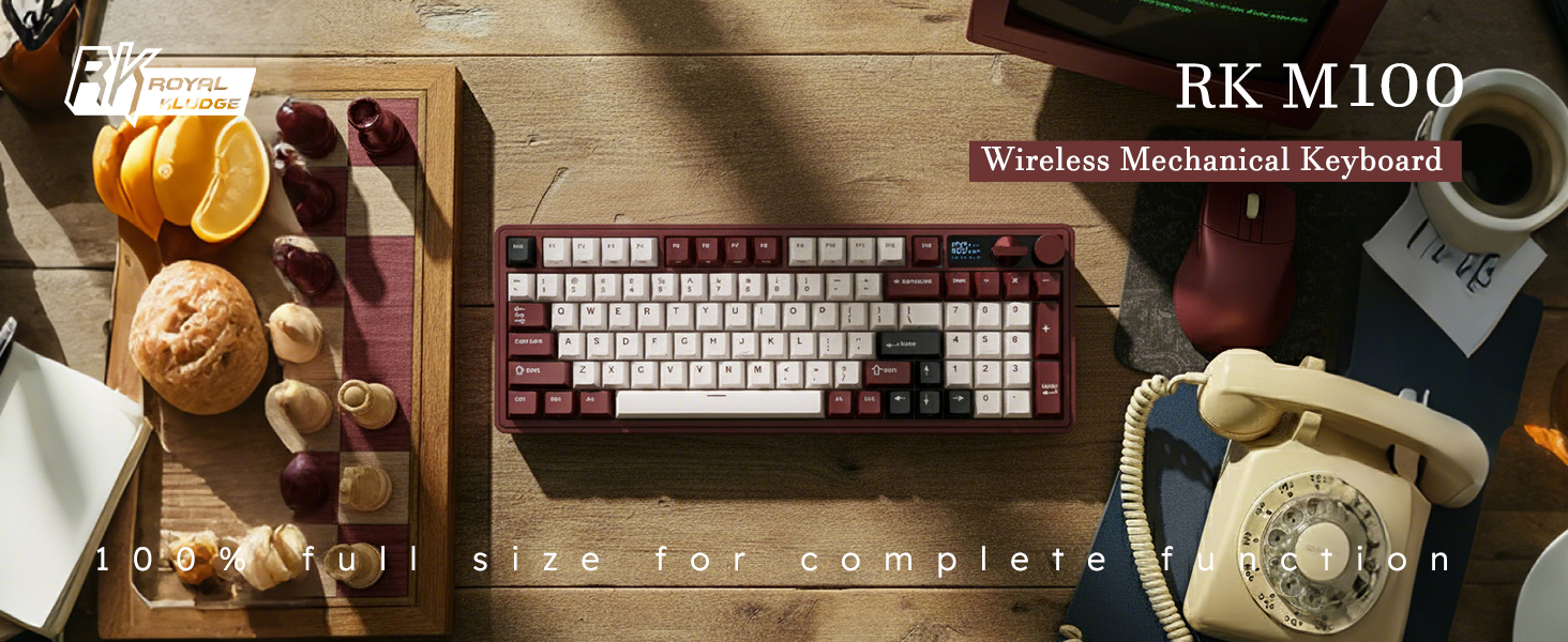 mechanical keyboard on the desk