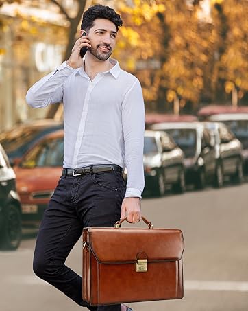 leather briefcase for men