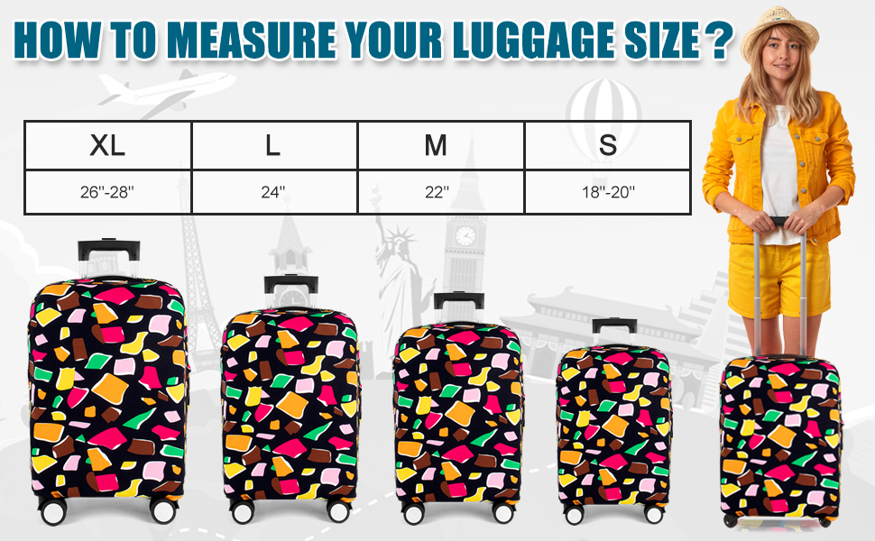Takytao Luggage Suitcase Cover, Luggage Protector Suitcase