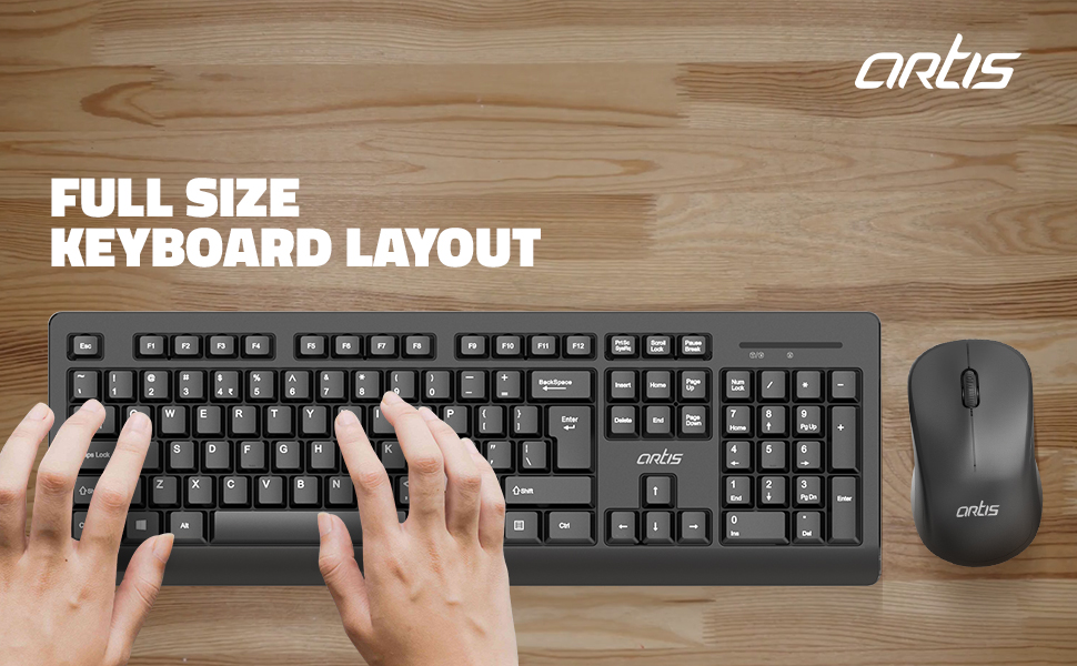 Amazon.in Buy Artis WorkPro 66 Wireless Keyboard & Mouse Combo(Black