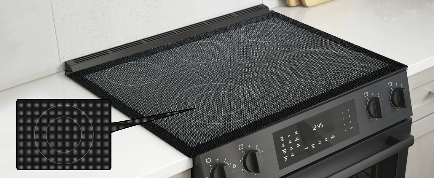 KitchenRaku Induction Hob Protector 61X53cm, Silicone