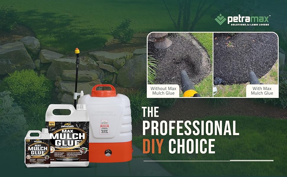 PetraTools Mulch Glue, Mulch Binder Glue, Small Gravel Binder