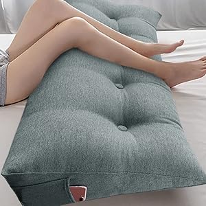 Triangle Reading Pillow XXL Wedge Headboard Pillow