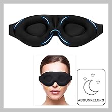 Schlafmaske 3d Augenmaske Schlafmaske für Seitenschläfer Schlafmaske Herren Schlafmaske Frauen 