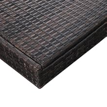 Rattan chaise lounge