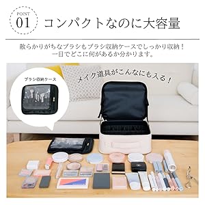 メイク道具・化粧小物 s 楽天市場】【MAX50%OFFクーポン】メイクボックス 大容量