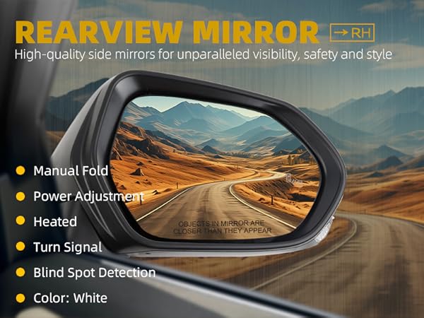 ヤマリ Amazon.com: Dasbecan Passenger Side Mirror Compatible with