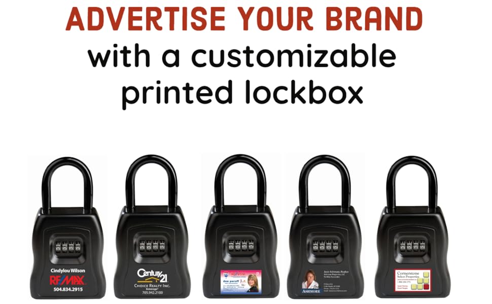 Customizable Laser Engraved Lockboxes Full Color 4 Digit