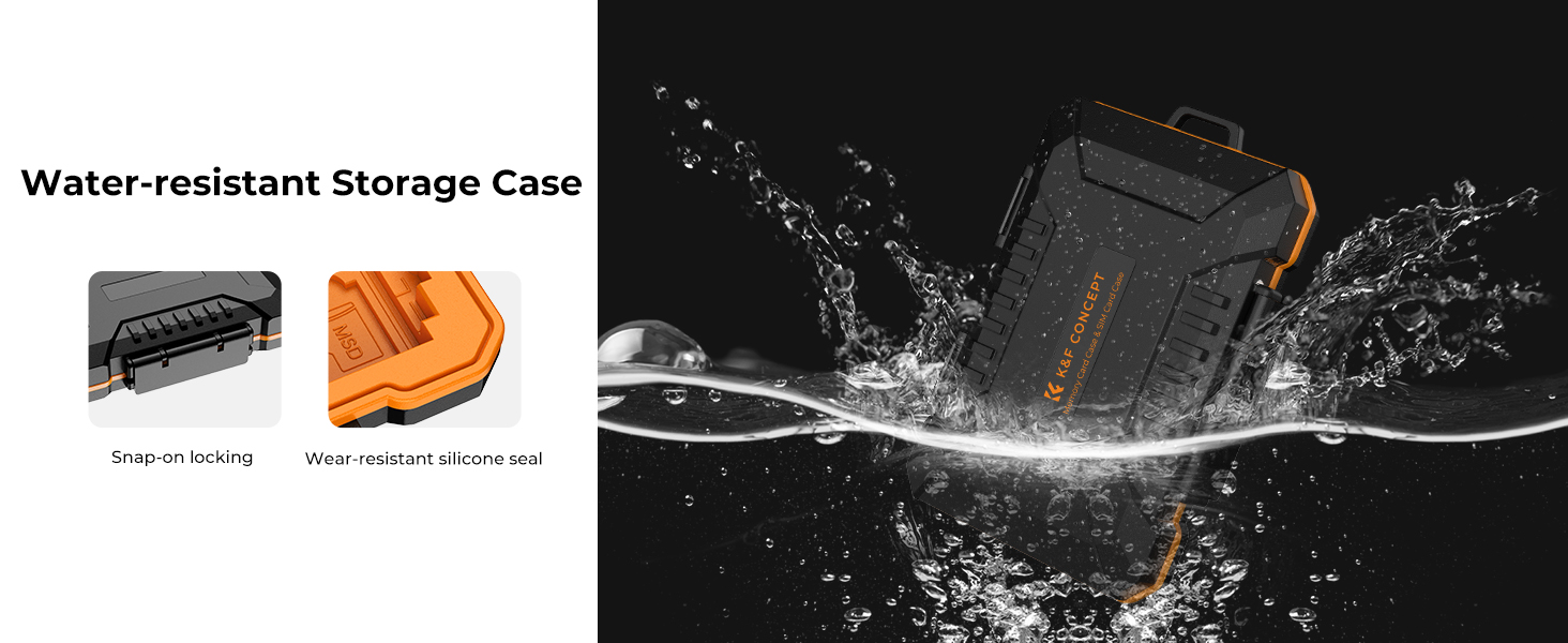 water-resistant case for memory card