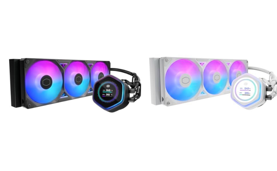 MASTERLIQUID 360 ATMOS II LCD ホワイト COOLER MASTER MasterLiquid 360 Atmos II LCD White MLX-D36M-A25SZ