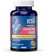 Mommy's Bliss Postnatal Support Reset My Body Gummies with Biotin & Collagen, Supports Postpartum...