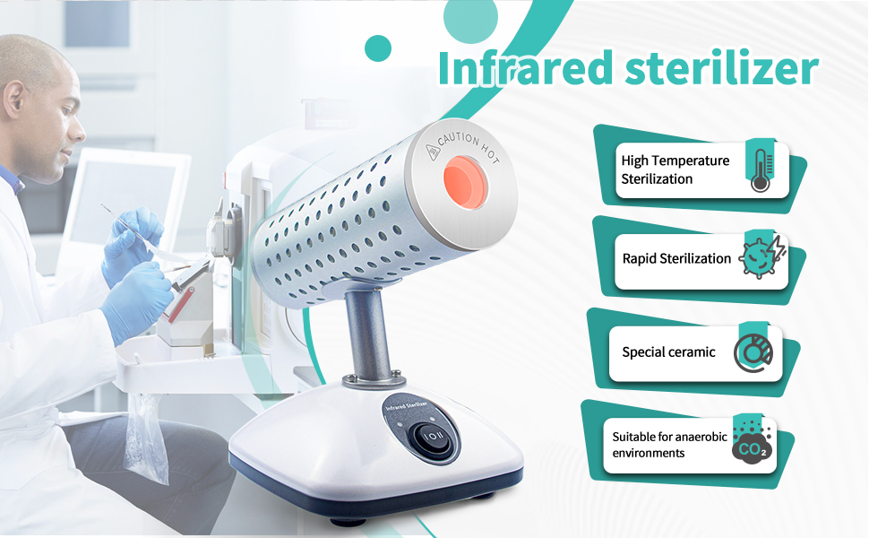 SOKO Laboratory Infrared Scalpel Sterilizer, 150W Lab Infrared Sterilizer for Scalpel Needle