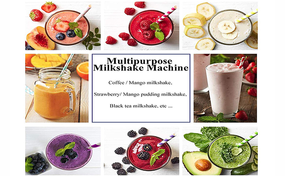 tonchean Milkshake Maker Double Head Milk Shake Machines