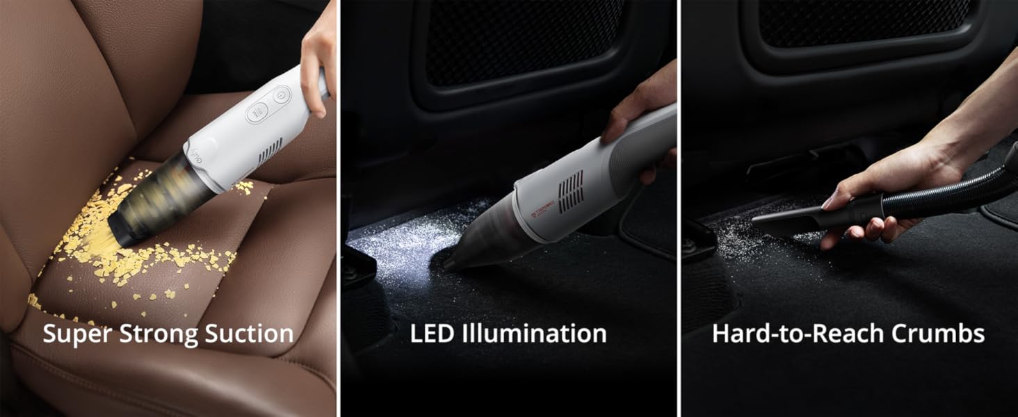 eufy HomeVac H20 Cordless Handheld Car Vacuum Cleaner, 40 AW Strong