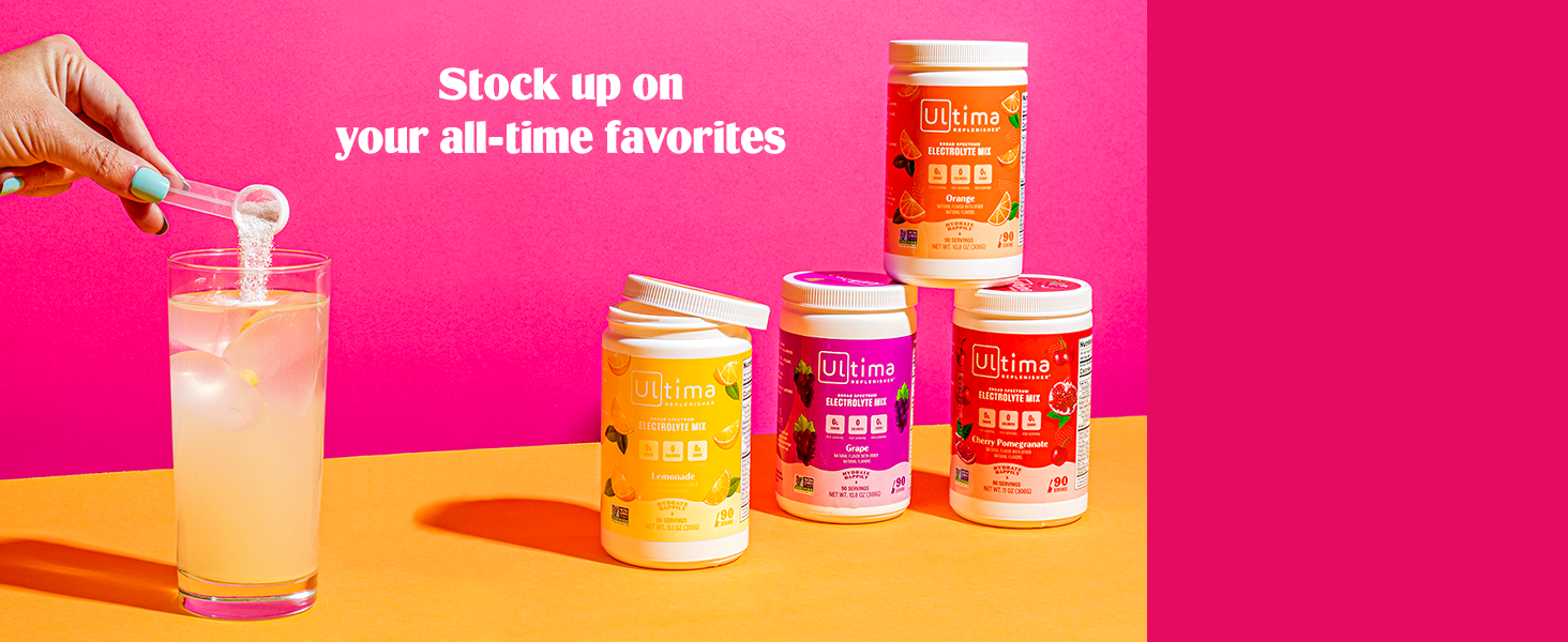 Stock up on your all-time favorite electrolytes powder flavors