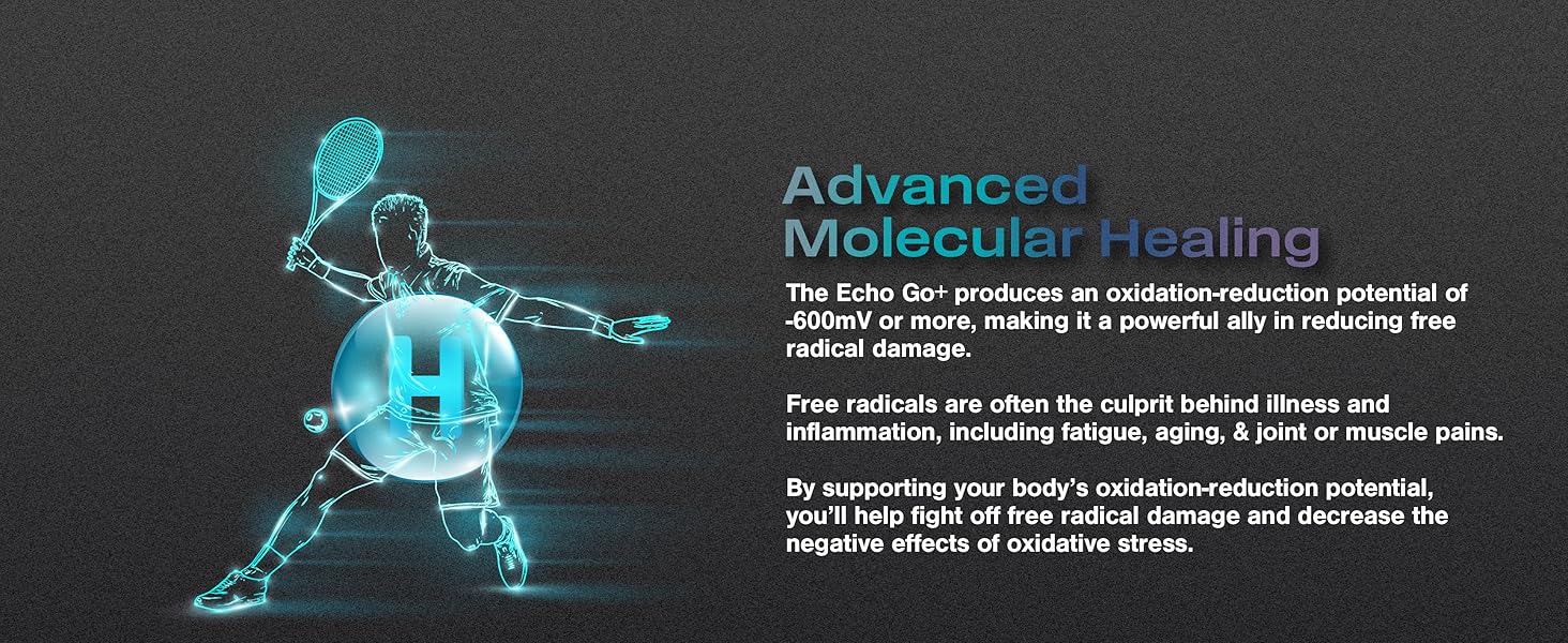 Advanced molecular healing hydrogen water