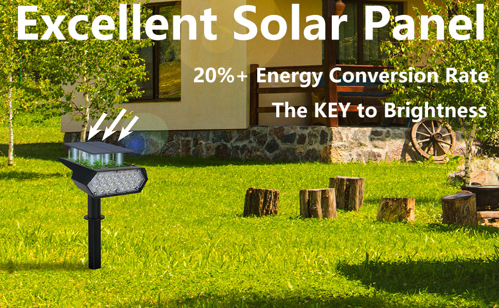 Solar Spot Lights Outdoor 2PCS Solar Spotlights Outdoor Waterproof