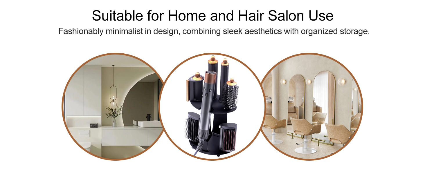salon bathrooms dressing dyson wall mount countertop desktop organizer storage curling iron airwrap