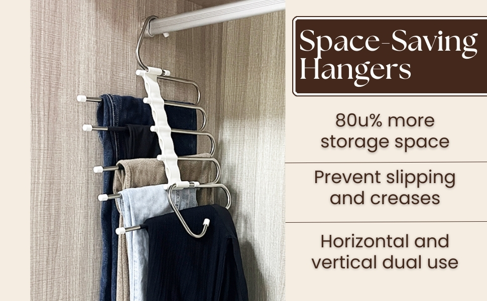 5-Layer Metal Pants Hangers