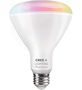 Cree Lighting Connected Max Smart Led Bulb Br30 Indoor Flood Tunable White + Color Changing, 2.4 ...