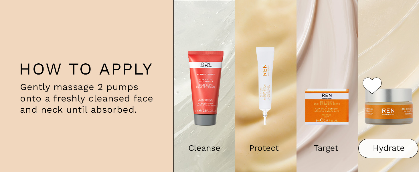 Gently massage 2 pumps onto a freshly cleansed face and neck until absorbed