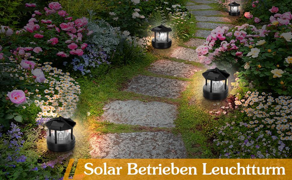 Solar Rotierender Leuchtturm